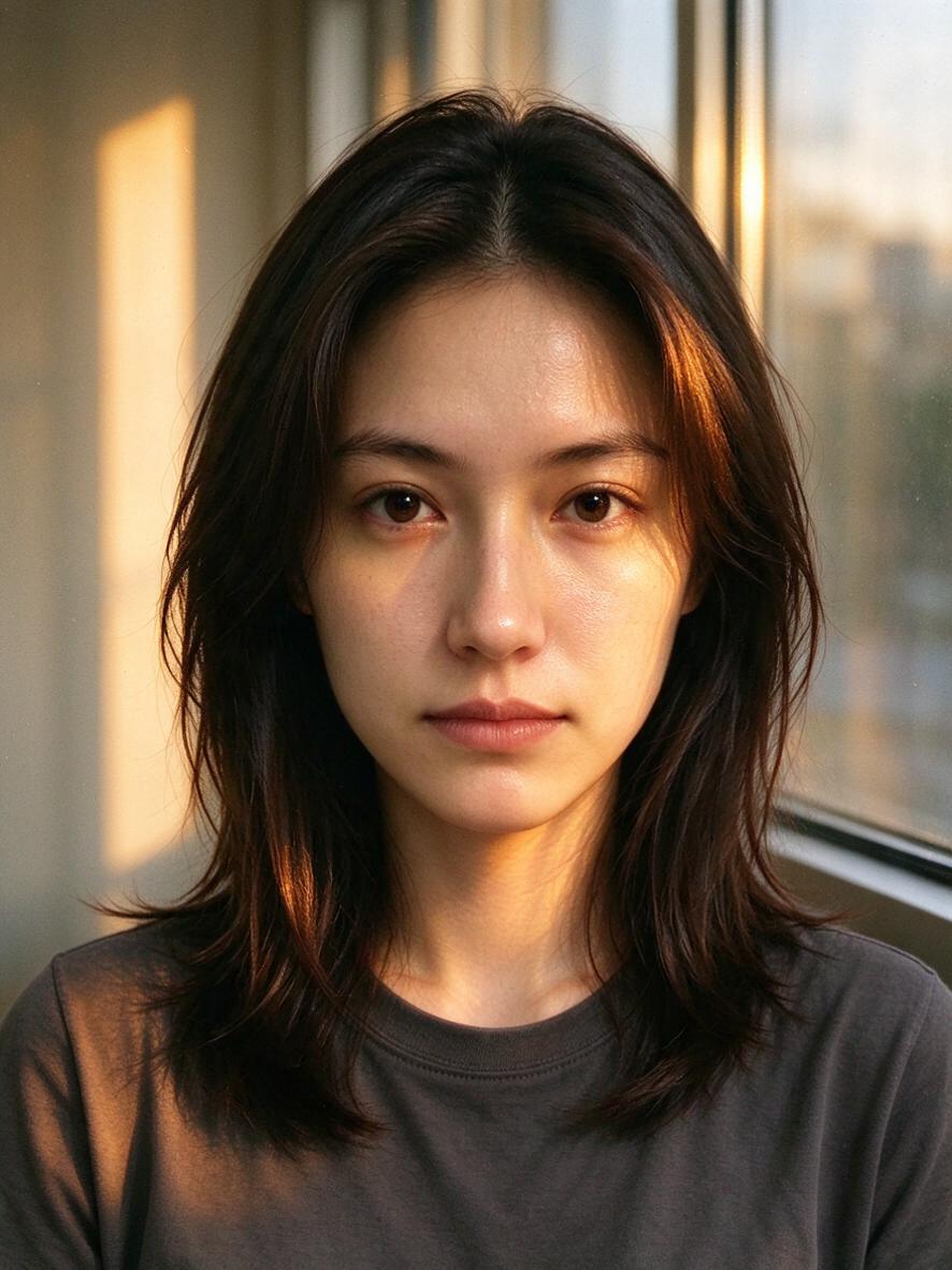 Golden hour portrait — result