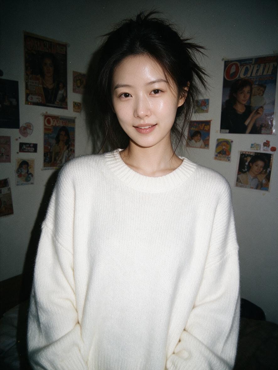 1990s Flash Camera Portrait — result